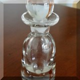 G38. Millrace glass crystal perfume bottle. 5.5”h - $20 